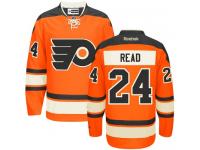 #24 Authentic Matt Read Black Adidas NHL Alternate Youth Jersey Philadelphia Flyers