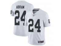 #24 Limited Johnathan Abram White Football Road Men's Jersey Oakland Raiders Vapor Untouchable