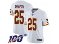 #25 Limited Chris Thompson White Football Road Youth Jersey Washington Redskins Vapor Untouchable 100th Season