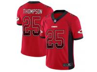 #25 Limited Darwin Thompson Red Football Men's Jersey Kansas City Chiefs Rush Drift Fashion