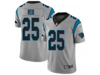 #25 Limited Eric Reid Silver Football Men's Jersey Carolina Panthers Inverted Legend