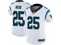 #25 Limited Eric Reid White Football Road Women's Jersey Carolina Panthers Vapor Untouchable