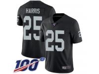 #25 Limited Erik Harris Black Football Home Men's Jersey Oakland Raiders Vapor Untouchable 100th Season