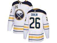 #26 Adidas Authentic Rasmus Dahlin Women's White NHL Jersey - Away Buffalo Sabres