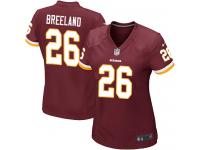 #26 Bashaud Breeland Washington Redskins Home Jersey _ Nike Women's Burgundy Red NFL Game