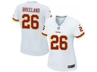 #26 Bashaud Breeland Washington Redskins Road Jersey _ Nike Women's White NFL Game