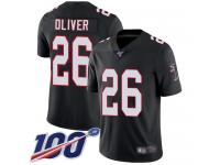 #26 Limited Isaiah Oliver Black Football Alternate Men's Jersey Atlanta Falcons Vapor Untouchable 100th Season