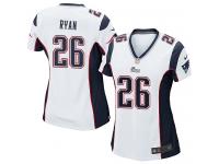 #26 Logan Ryan New England Patriots Road Jersey _ Nike Women's White NFL Game