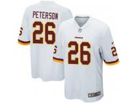 #26 Nike Game Adrian Peterson Men's White NFL Jersey - Road Washington Redskins