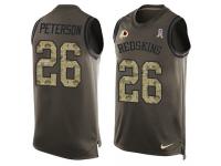 #26 Nike Limited Adrian Peterson Men's Green NFL Jersey - Washington Redskins Salute To Service Tank Top