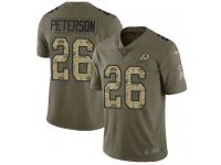 #26 Nike Limited Adrian Peterson Men's Olive Camo NFL Jersey - Washington Redskins 2017 Salute To Service
