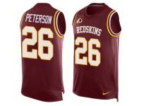 #26 Nike Limited Adrian Peterson Men's Red NFL Jersey - Washington Redskins Player Name & Number Tank Top
