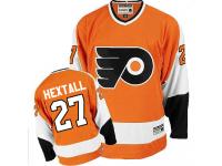 #27 Authentic Ron Hextall Orange CCM NHL Men's Jersey Throwback Philadelphia Flyers