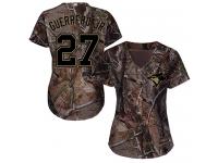 #27 Authentic Vladimir Guerrero Jr. Camo Baseball Women's Jersey Toronto Blue Jays Realtree Collection Flex Base