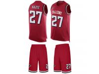 #27 Damontae Kazee Red Football Men's Jersey Atlanta Falcons Tank Top Suit