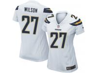 #27 Jimmy Wilson San Diego Chargers Road Jersey _ Nike Women's White NFL Game