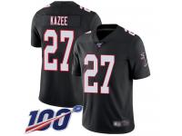 #27 Limited Damontae Kazee Black Football Alternate Men's Jersey Atlanta Falcons Vapor Untouchable 100th Season