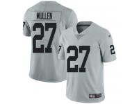 #27 Limited Trayvon Mullen Silver Football Men's Jersey Oakland Raiders Inverted Legend