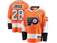 #28 Breakaway Claude Giroux Orange NHL Home Men's Jersey Philadelphia Flyers