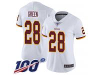 #28 Limited Darrell Green White Football Road Women's Jersey Washington Redskins Vapor Untouchable 100th Season