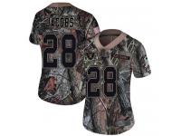 #28 Limited Josh Jacobs Camo Football Women's Jersey Oakland Raiders Rush Realtree