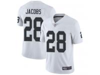 #28 Limited Josh Jacobs White Football Road Men's Jersey Oakland Raiders Vapor Untouchable