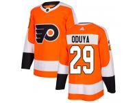 #29 Authentic Johnny Oduya Orange Adidas NHL Home Men's Jersey Philadelphia Flyers