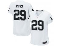 #29 Brandian Ross Oakland Raiders Road Jersey _ Nike Women's White NFL Game
