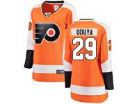 #29 Breakaway Johnny Oduya Orange NHL Home Women's Jersey Philadelphia Flyers