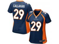 #29 Game Bryce Callahan Navy Blue Football Alternate Women's Jersey Denver Broncos