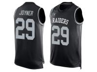 #29 Lamarcus Joyner Black Football Men's Jersey Oakland Raiders Player Name & Number Tank Top