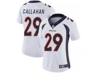 #29 Limited Bryce Callahan White Football Road Women's Jersey Denver Broncos Vapor Untouchable