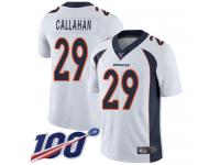 #29 Limited Bryce Callahan White Football Road Youth Jersey Denver Broncos Vapor Untouchable 100th Season