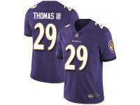 #29 Limited Earl Thomas III Purple Football Home Men's Jersey Baltimore Ravens Vapor Untouchable