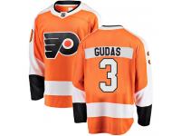 #3 Breakaway Radko Gudas Orange NHL Home Youth Jersey Philadelphia Flyers