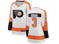 #3 Breakaway Radko Gudas White NHL Away Women's Jersey Philadelphia Flyers