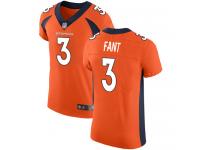 #3 Elite Drew Lock Orange Football Home Men's Jersey Denver Broncos Vapor Untouchable