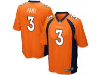 #3 Game Drew Lock Orange Football Home Youth Jersey Denver Broncos