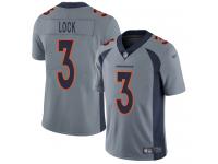 #3 Limited Drew Lock Silver Football Youth Jersey Denver Broncos Inverted Legend