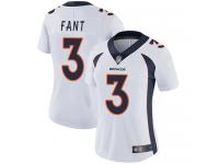 #3 Limited Drew Lock White Football Road Women's Jersey Denver Broncos Vapor Untouchable