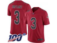 #3 Limited Matt Bryant Red Football Men's Jersey Atlanta Falcons Rush Vapor Untouchable 100th Season