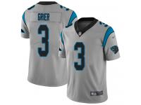 #3 Limited Will Grier Silver Football Youth Jersey Carolina Panthers Inverted Legend