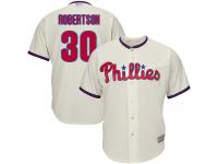 #30 David Robertson Cream Baseball Alternate Youth Jersey Philadelphia Phillies Cool Base