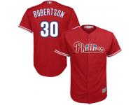 #30 David Robertson Red Baseball Alternate Youth Jersey Philadelphia Phillies Cool Base