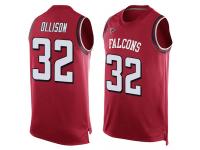 #32 Qadree Ollison Red Football Men's Jersey Atlanta Falcons Player Name & Number Tank Top