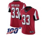 #33 Limited Blidi Wreh-Wilson Red Football Home Men's Jersey Atlanta Falcons Vapor Untouchable 100th Season