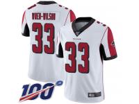 #33 Limited Blidi Wreh-Wilson White Football Road Men's Jersey Atlanta Falcons Vapor Untouchable 100th Season