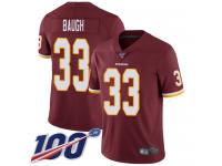 #33 Limited Sammy Baugh Burgundy Red Football Home Youth Jersey Washington Redskins Vapor Untouchable 100th Season