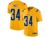 #34 Limited Derek Watt Gold Football Youth Jersey Los Angeles Chargers Inverted Legend