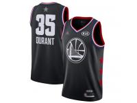 #35 Swingman Kevin Durant Black Jordan Basketball Youth Jersey Golden State Warriors 2019 All-Star Game